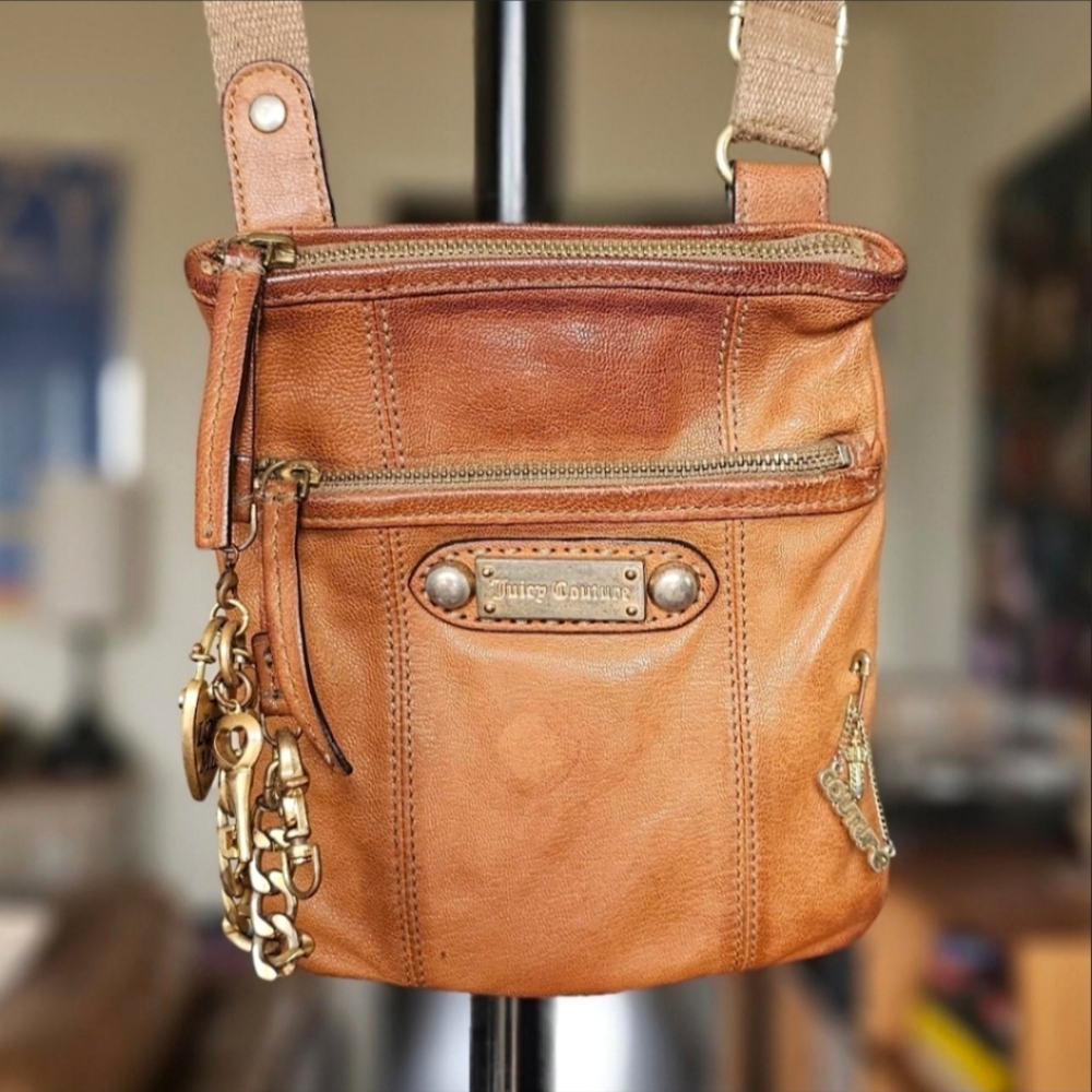 Vintage Juicy Couture‎ Leather Crossbody Bag
